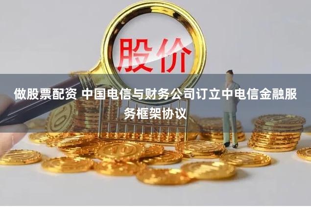 做股票配资 中国电信与财务公司订立中电信金融服务框架协议